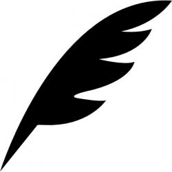 Stylo plume forme diagonale noire d 39 une aile d 39 oiseau 318 60625